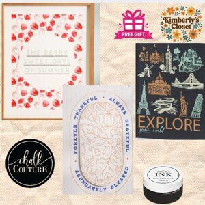 Chalk Couture 3 Monthly Subscription Only Reusable Transfers & Ink Bundle RARE
